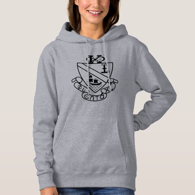 Sudadera Escudo de Phi Chi Theta | B&W (Anverso)