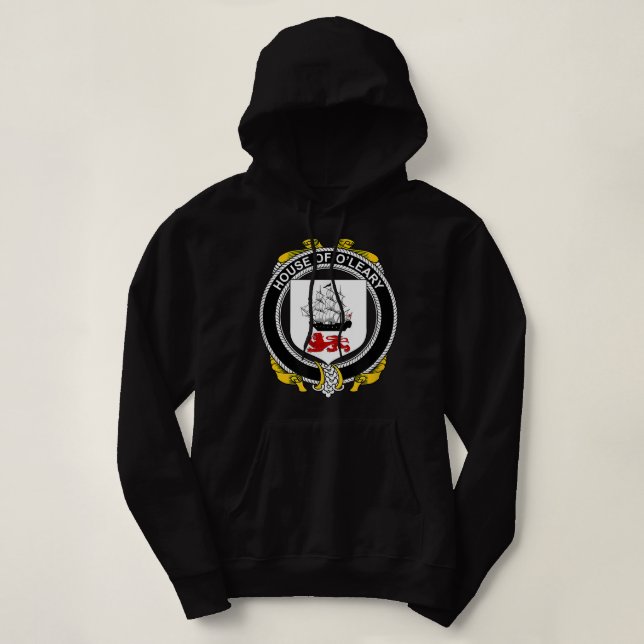 Sudadera Escudo familiar O'Leary Coat of Arms  (Diseño del anverso)