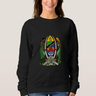 Sudadera Escudos de armas de Tanzania Vintage Orgullo Nacio