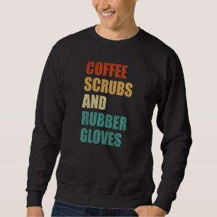 Sudadera Escudos De Café Y Guantes De Goma - Médica Gracios