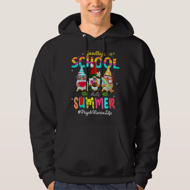 Sudadera Escuela de Adiós de enfermería de Psych Gnome (Anverso)