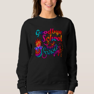 Sudadera Escuela De Adios De Tie Dye Saludo El Último Día D