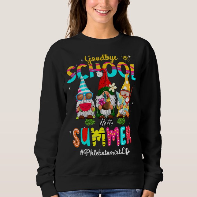 Sudadera Escuela de adiós Phlebotomist Gnome (Anverso)