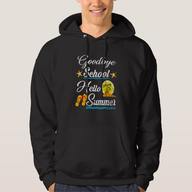 Sudadera Escuela de despedida Hola profesor de verano Vacat (Anverso)