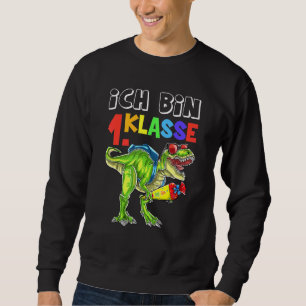 Sudadera Escuela de Dinosaurios Ich Bin 1 Class Dino T Rex 