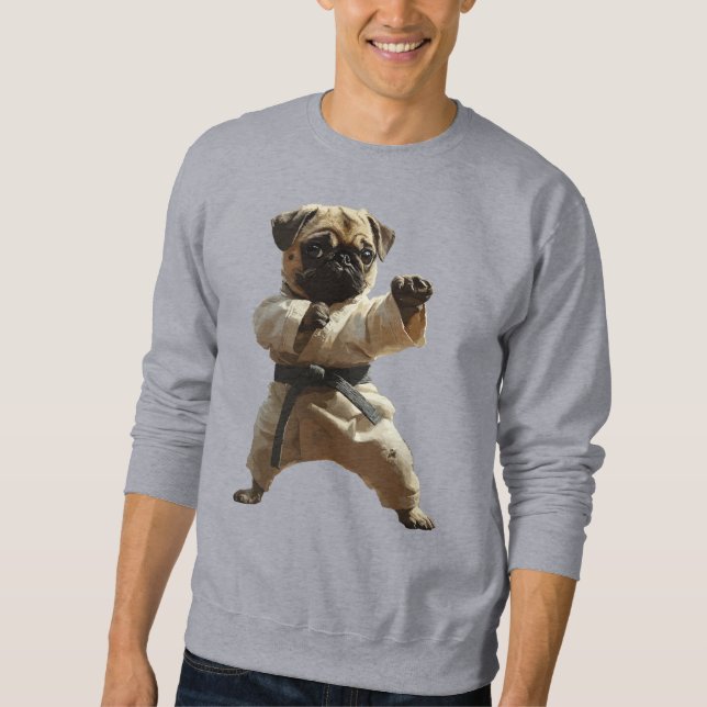 Sudadera Escuela de Karate Pug (Anverso)