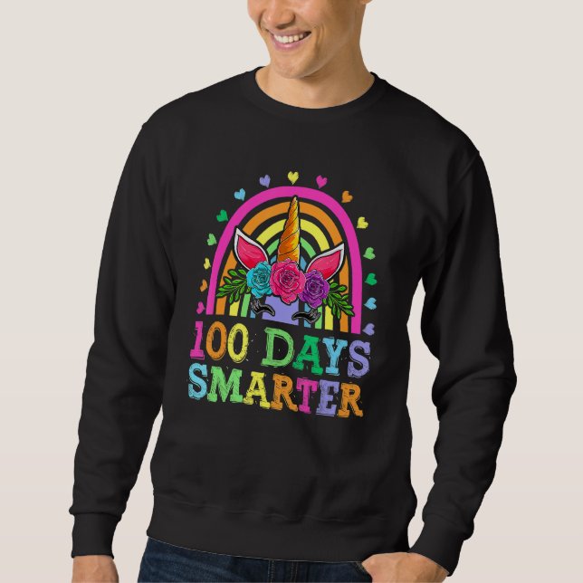 Sudadera Escuela de niños Unicorn R. R., 100 días de Chicas (Anverso)