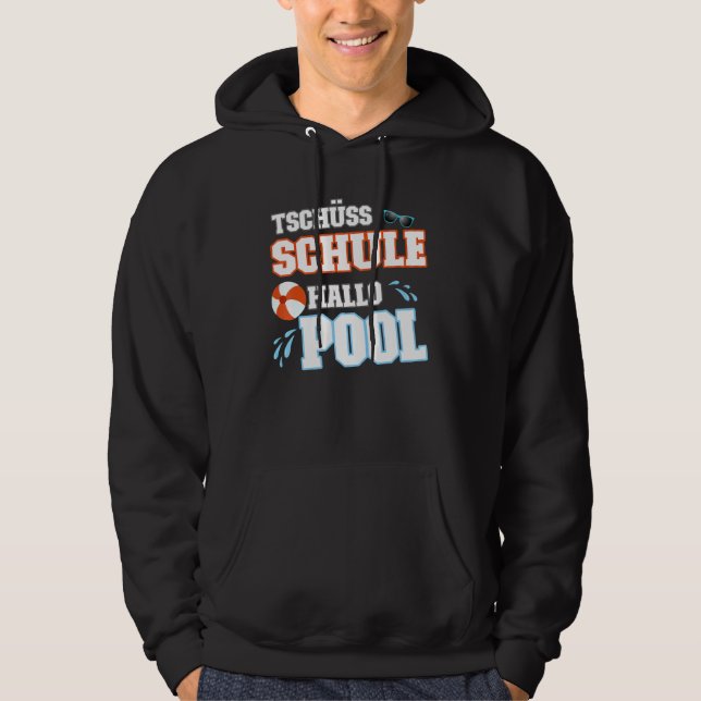 Sudadera Escuela de Tschüss Piscina Hola (Anverso)