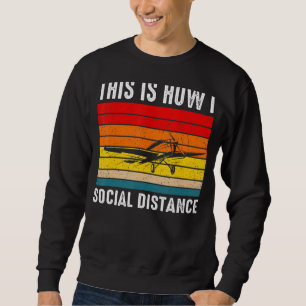 Sudadera Escuela de Vuelo Retro del Piloto de Aviación de A