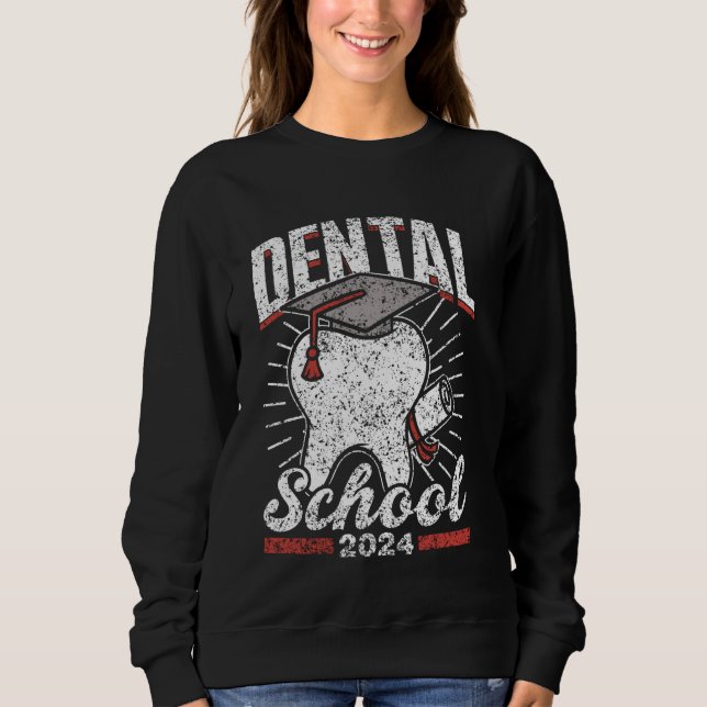 Sudadera Escuela Dental 2024 Estudiante Dentista Graduado D (Anverso)