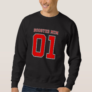 Sudadera Escuela Deportes Tema Booster Club Mamá Red Y Whit
