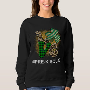 Sudadera Escuela Pre K Squad Día de San Patricio