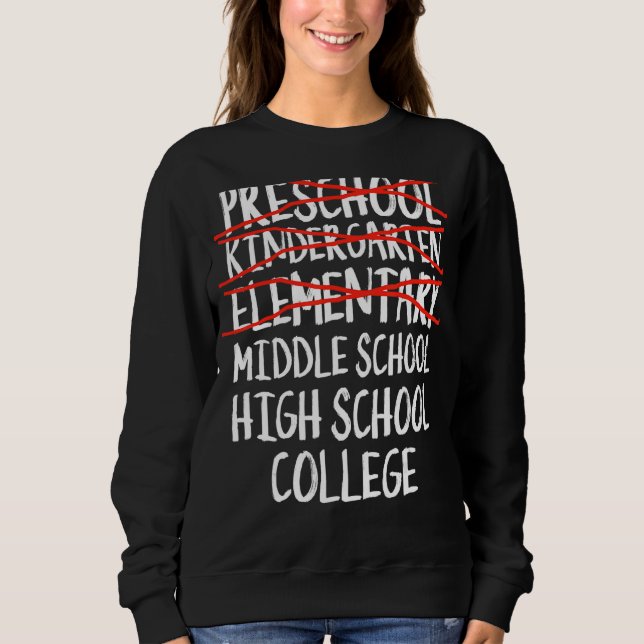 Sudadera Escuela Secundaria Elemental De Vuelta A La Escuel (Anverso)