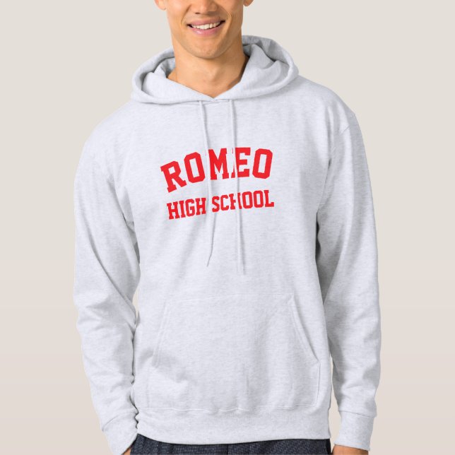 Sudadera Escuela Secundaria Romeo Impresa Hoodie (Anverso)
