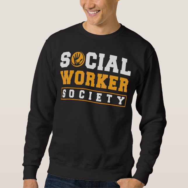 Sudadera Escuela Social Work Mes Manos Socie (Anverso)