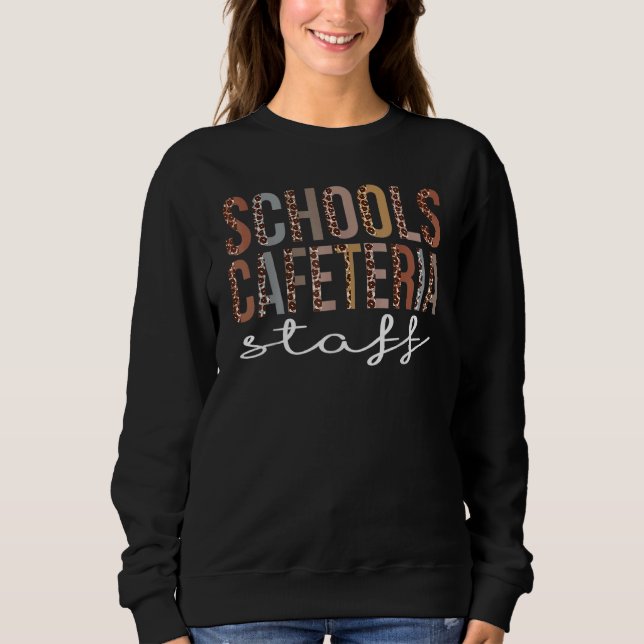 Sudadera Escuelas Cafetería Personal Leopard Apreciaciones  (Anverso)