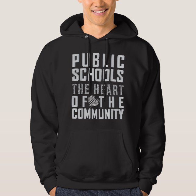Sudadera Escuelas públicas el corazón de la comunidad Minne (Anverso)