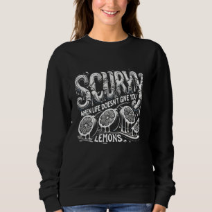 Sudadera Escurridizo cuando la vida no te da fruta a los lé