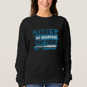 Sudadera Ese es mi nieto ahí fuera diseño de béisbol