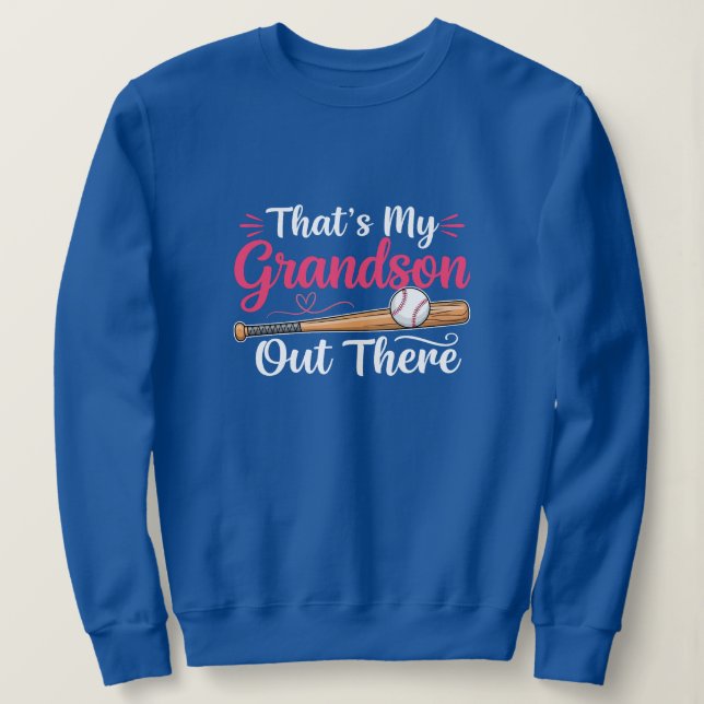 Sudadera Ese Es Mi Nieto Jugando Béisbol (Anverso del diseño)
