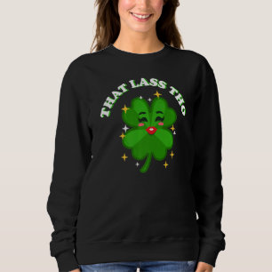 Sudadera Ese Lass Tho Kiss Me beso Soy Irlandés Funny Da de