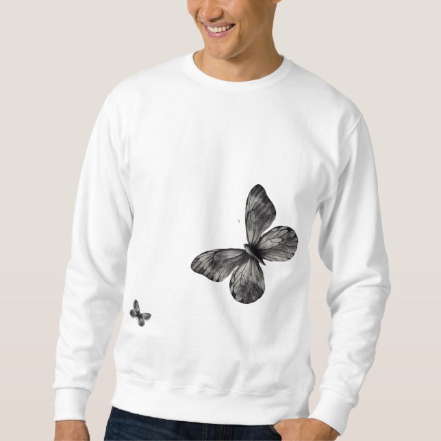 Sudadera Esencias de ocio con impresión de mariposa (Anverso)