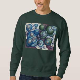 Sudadera Esferas Abstractas Línea Orgánica Neurogr