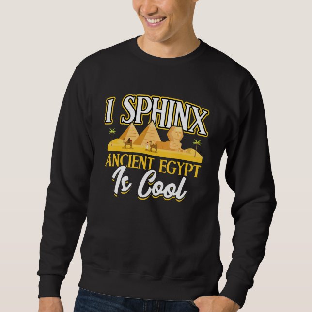 Sudadera Esfinge Antiguo Egipto Es Cool Egiptólogo (Anverso)