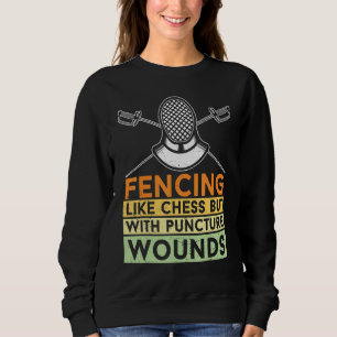 Sudadera Esgrima Como Ajedrez Pero Con Heridas De Puntura F