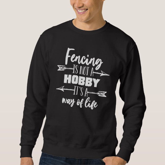 Sudadera Esgrima no es un hobby, es una forma de vida (Anverso)