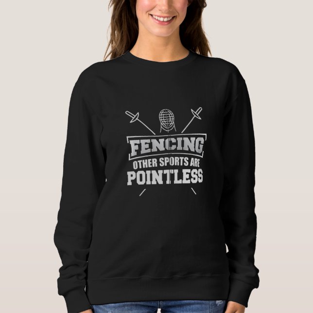 Sudadera Esgrima Otros Deportes Son Deportes De Combate Sin (Anverso)
