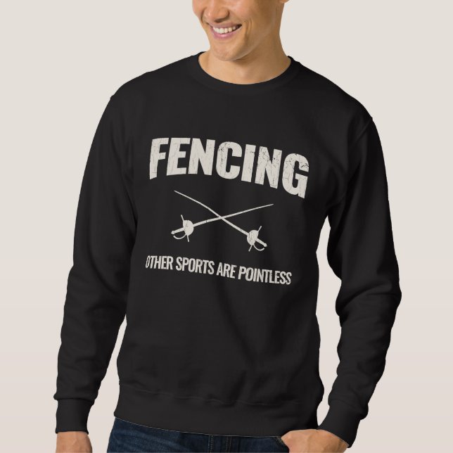 Sudadera Esgrima  Otros Deportes Son Inútiles T (Anverso)