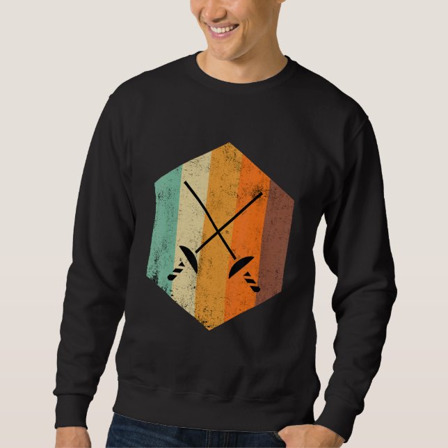 Sudadera Esgrima retro vintage (Anverso)