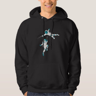 Sudadera esgrimaDivertidaEnElEspacioRegaloParaCamisetaDeAfi