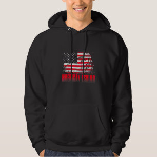 Sudadera Eskimo Americano Bandera Perro Padre Perro Mamá Pe