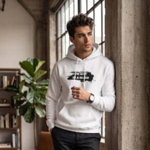Sudadera Eslogan Blanco "No Estoy De Humor" Relatable