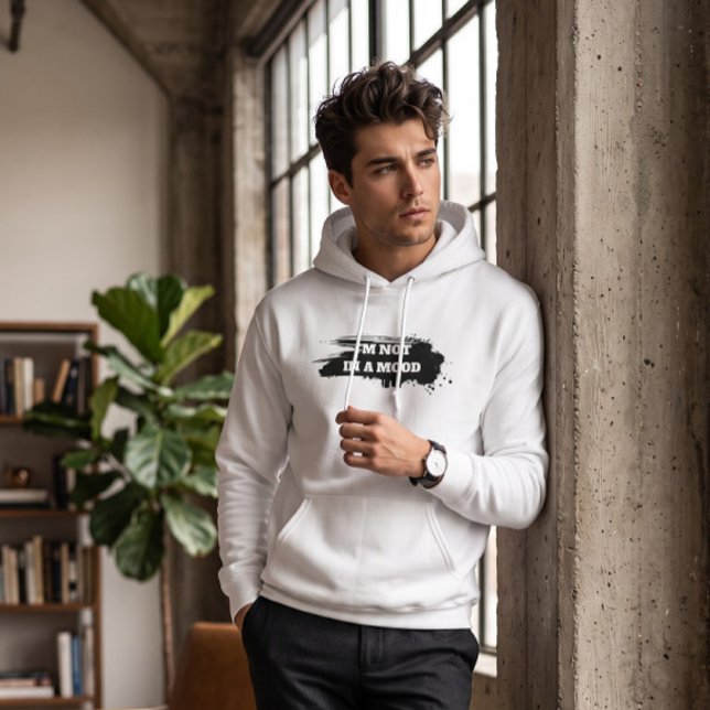 Sudadera Eslogan Blanco "No Estoy De Humor" Relatable (Subido por el creador)