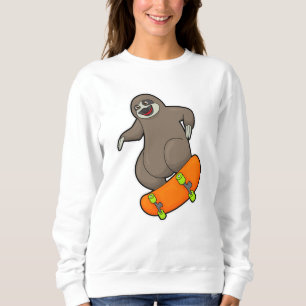 Sudadera Eslogan como patinador con patineta