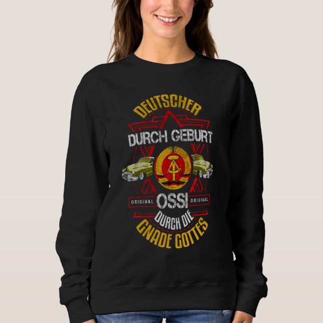 Sudadera Eslogan de Alemania Oriental Ddr Este (Anverso)