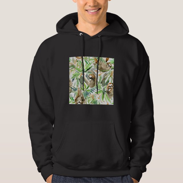 Sudadera Eslogan de la selva en verde (Anverso)