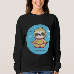 Sudadera Eslogan de yoga lindo