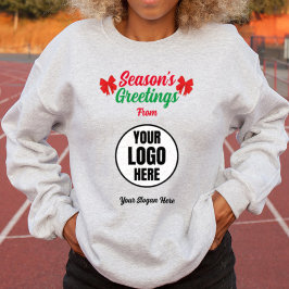 Sudadera Eslogan del logo de los saludos de la temporada de