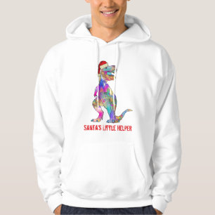 Sudadera Eslogan Divertido Dinosaurio Colorido T Rex Navida