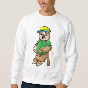 Sudadera Eslogan en el béisbol con bate de béisbol