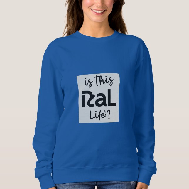 Sudadera Eslogan impreso en camiseta para mujeres (Anverso)