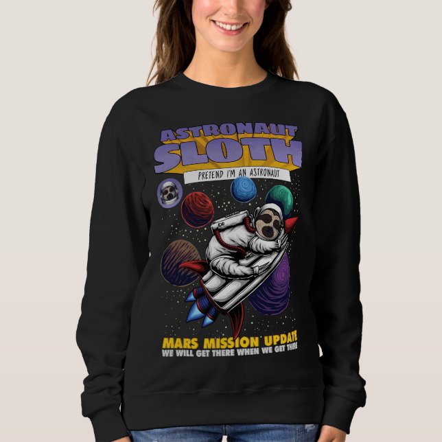 Sudadera Eslora Astronauta En El Espacio (Anverso)
