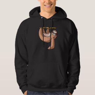 Sudadera Eslora Colgada De Una Rama Lazy Sloth Chilling Pr