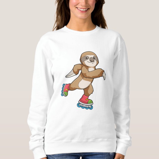 Sudadera Eslora como patinadora con patines en línea (Anverso)
