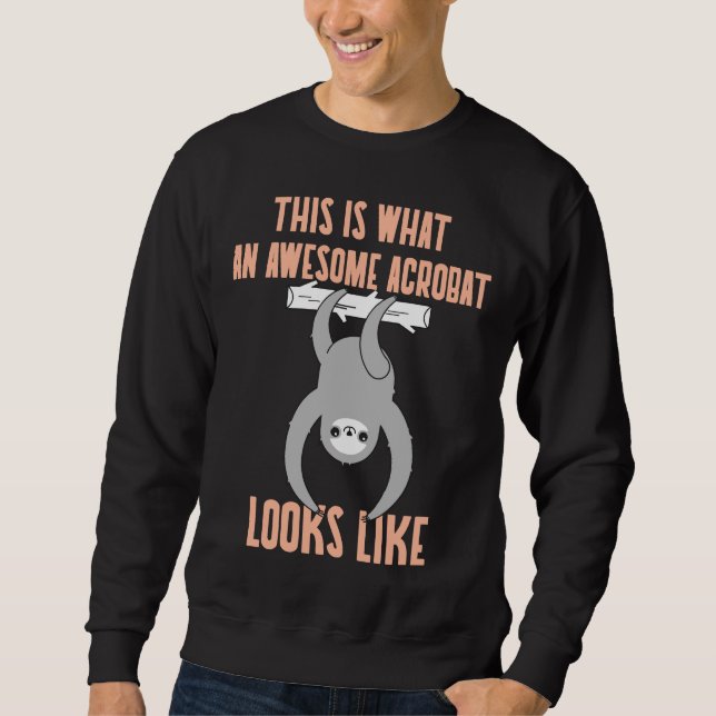 Sudadera Eslora de artista de Acrobat Circus colgando del á (Anverso)