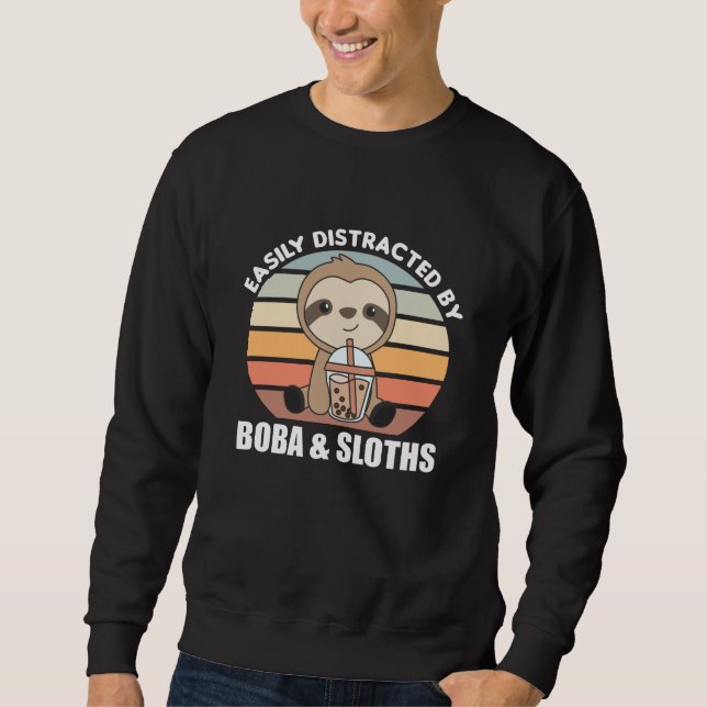 Sudadera Eslora De Té De Burbuja Con Animales Cutáneos De C (Anverso)